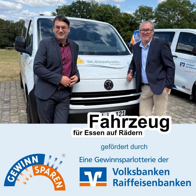Förderung von VR-Gewinnsparen - VR-Mobil für Mahlzeitendienst St. Elisabeth Senden